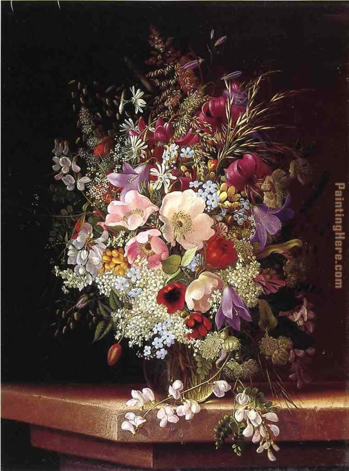 Still Life with Flowers painting - Adelheid Dietrich Still Life with Flowers art painting